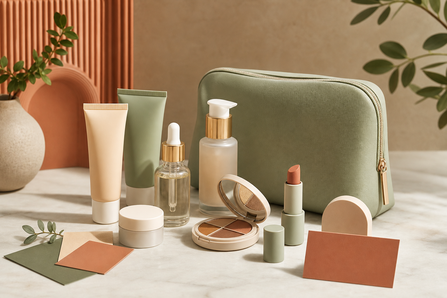 Beauty promotion kit studio image